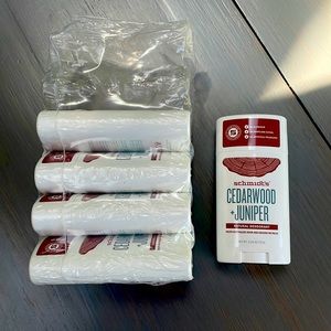 Lot of 5 Schmidt's cedar wood & juniper deodorant, brand new/unopened